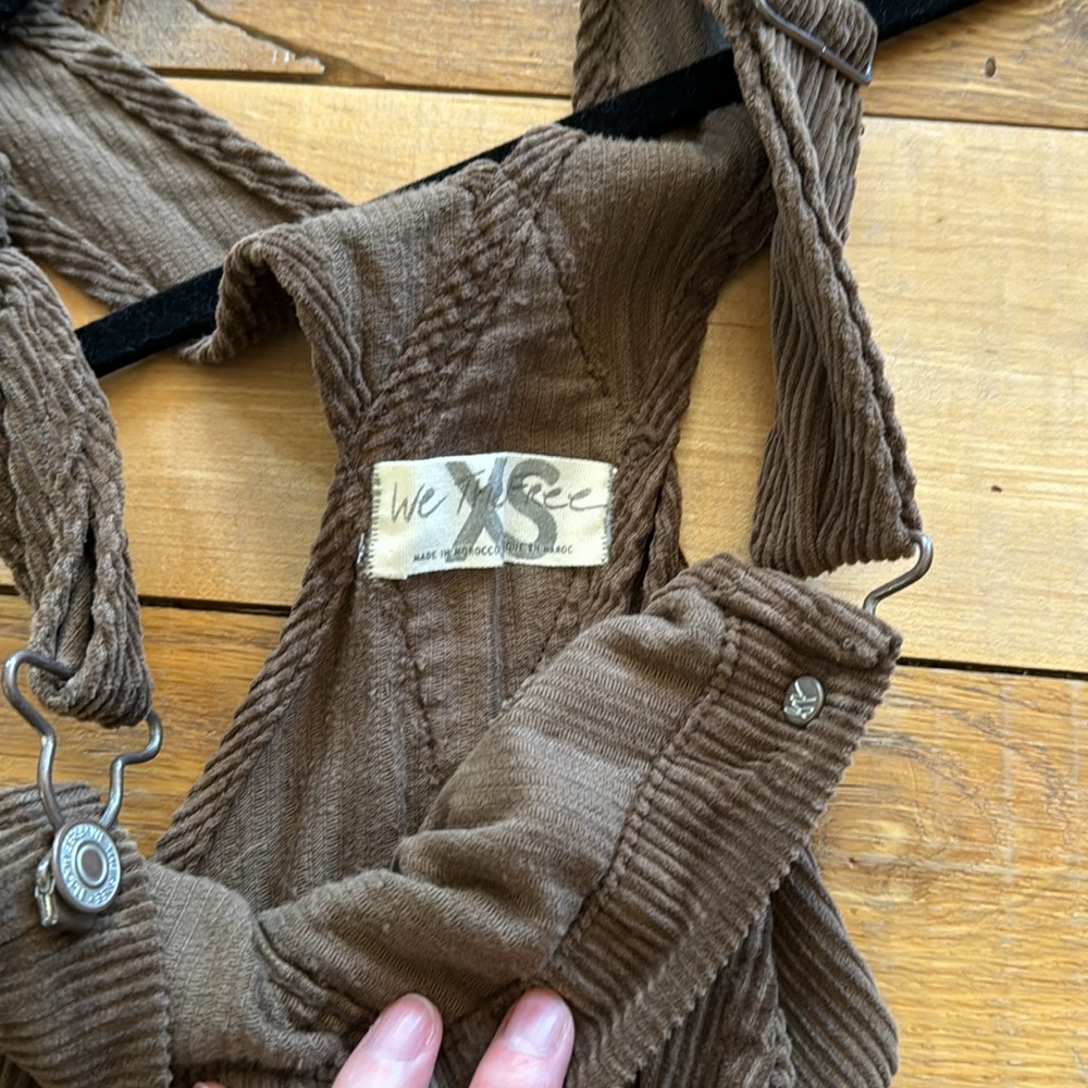 Nwt free people we the free corduroy overalls xs - Picture 3 of 3